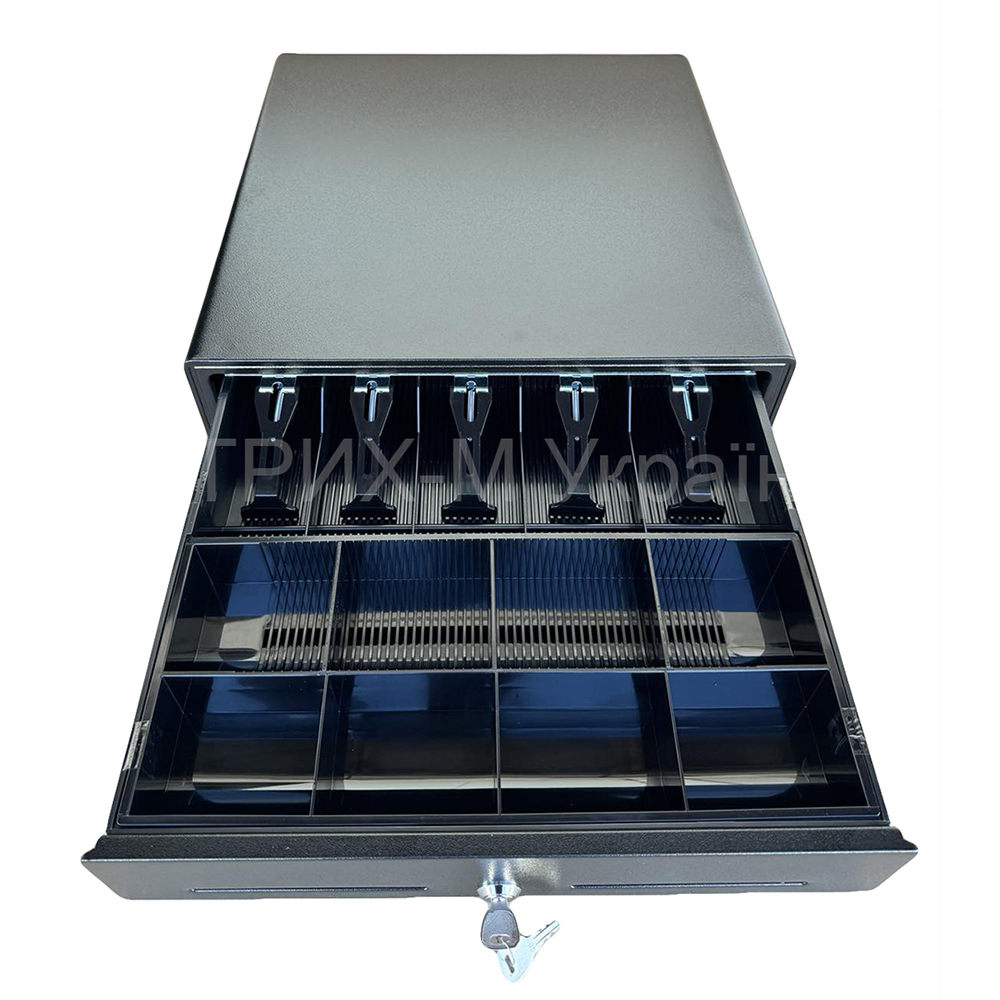 Грошова скриня для каси HPC 18S-3P (push-push) чорна