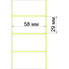 Термоетикетка T.ECO 58х29 мм (1000 шт)
