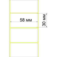 Термоетикетка T.ECO 58х30 мм (1000 шт)