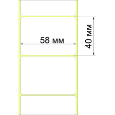 Термоетикетка T.ECO 58х40 мм (650 шт)
